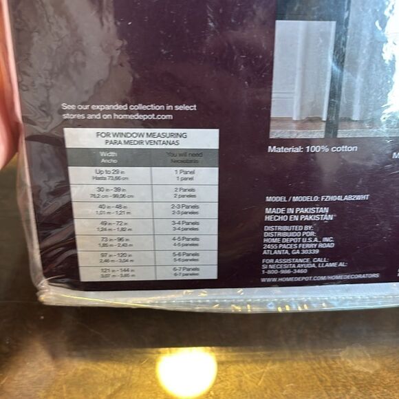 Home Decorators Collection 50x84" Single Panel Curtain - Cotton Duck - White - Picture 3 of 6